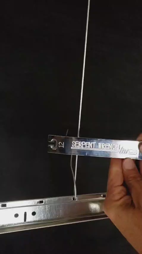SERPENT WRENCH 12 — Standard Gauge Ceiling Wire Tool (1/8" Wire)